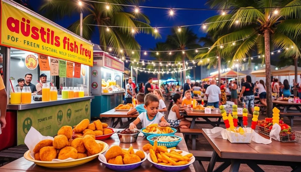 Oistins Fish Fry kid-friendly food options Oistins Fish Fry kid-friendly food options