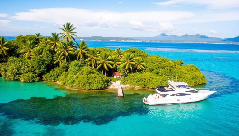 Private boat charters and island hopping in Samaná