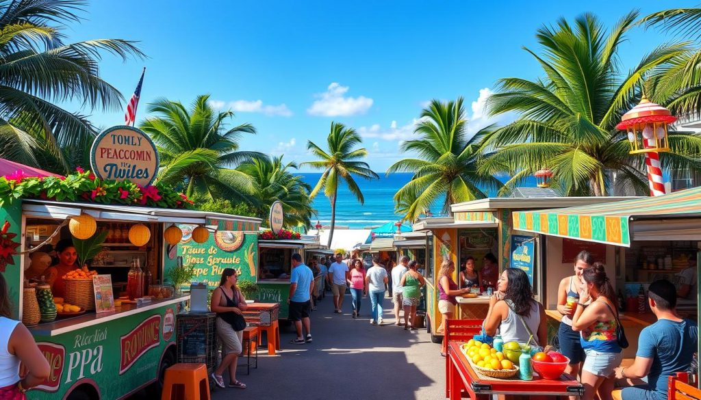 Rincón Food Trucks Street Scene Rincón Food Trucks Street Scene