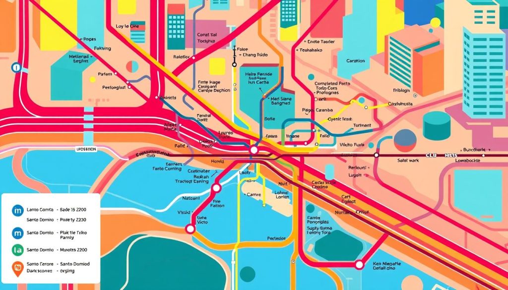 Santo Domingo metro map Santo Domingo metro map