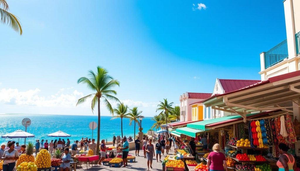 Speightstown shopping scene Speightstown shopping scene