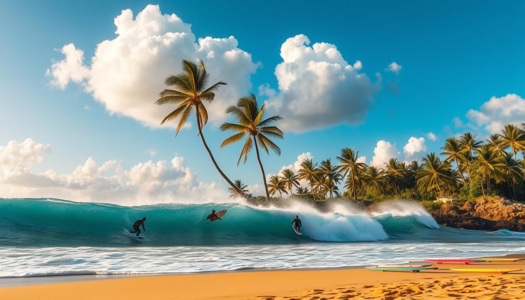 Surfing in Barbados Surfing in Barbados