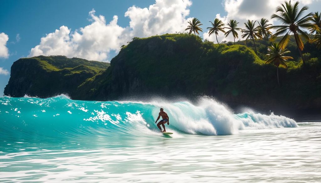 Surfing in Barbados Surfing in Barbados