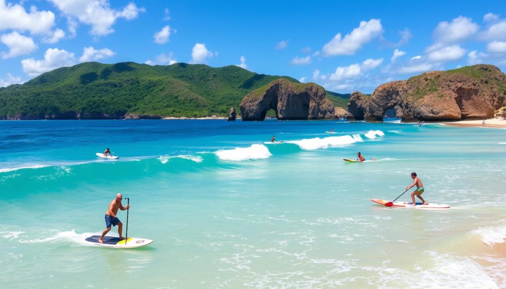 Water sports in Bathsheba Water sports in Bathsheba