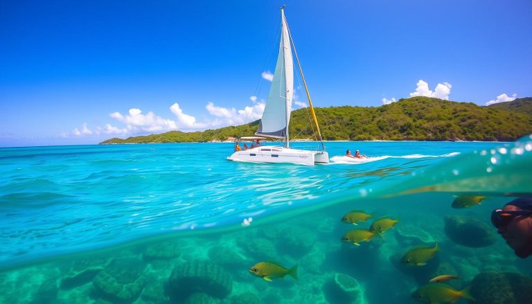 What are the sailing and snorkeling options in Punta Cana near La Romana?