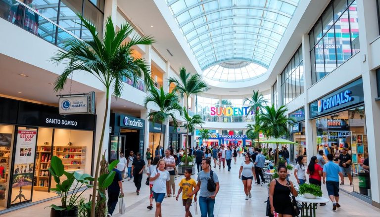 What are the shopping options in Santo Domingo?