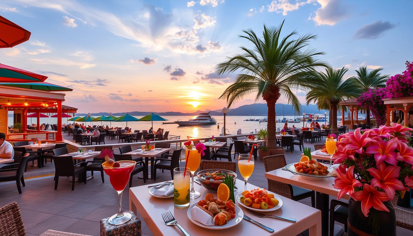 What is the food like in Blue Bay?