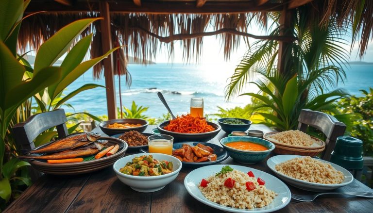 What traditional Bajan food can I try in Bathsheba? Best restaurants?