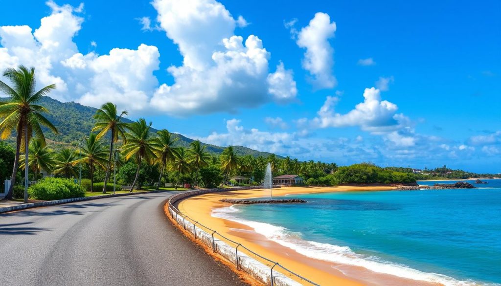 coastal route from Bridgetown to Speightstown coastal route from Bridgetown to Speightstown