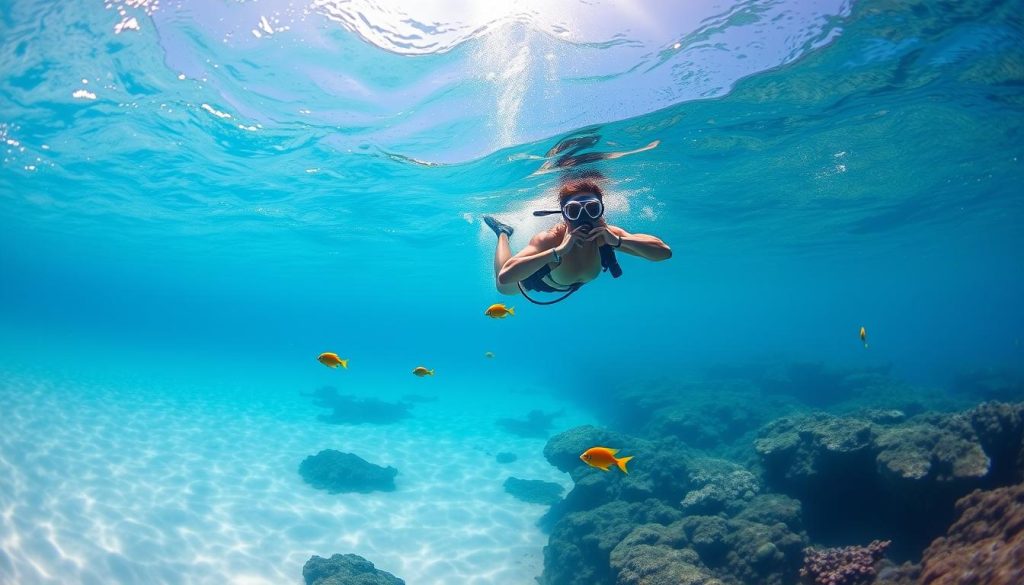 diving in crystal clear waters diving in crystal clear waters