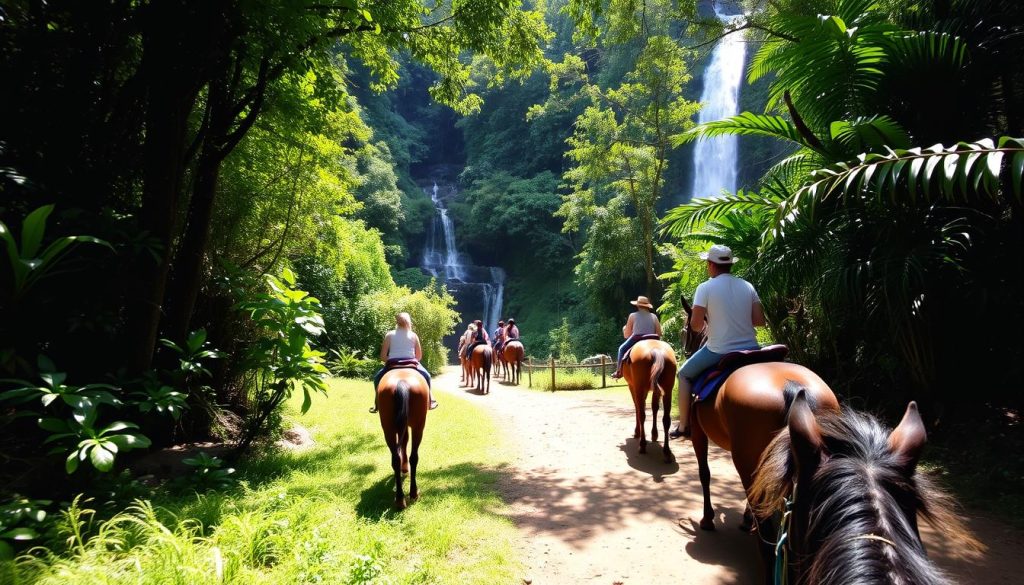 horseback riding El Limon Waterfall Dominican Republic horseback riding El Limon Waterfall Dominican Republic