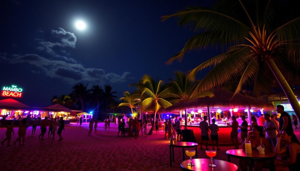 nightlife at Mambo Beach nightlife at Mambo Beach