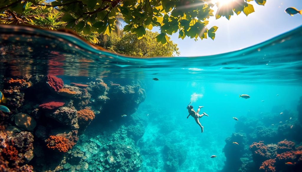 snorkeling in tropical paradise snorkeling in tropical paradise