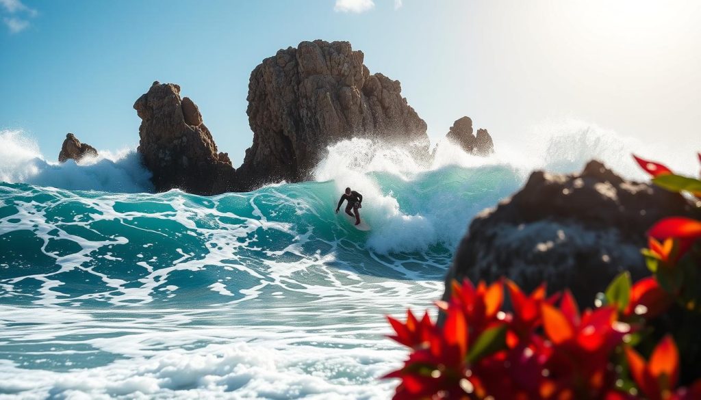 surfing in Bathsheba surfing in Bathsheba