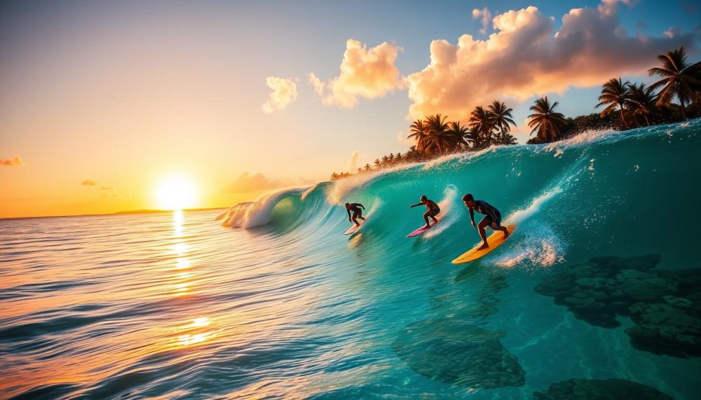 surfing in the Caribbean surfing in the Caribbean