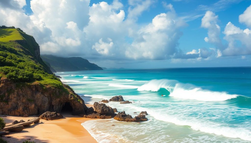surfing in the Caribbean surfing in the Caribbean