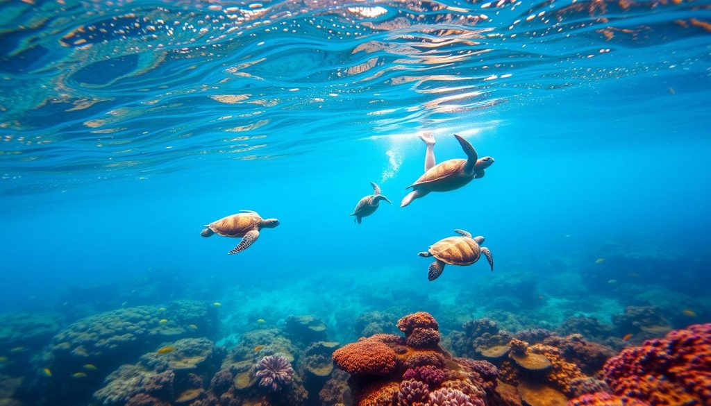 swimming with sea turtles swimming with sea turtles