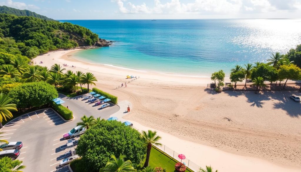 Anse de Colombier beach facilities Anse de Colombier beach facilities