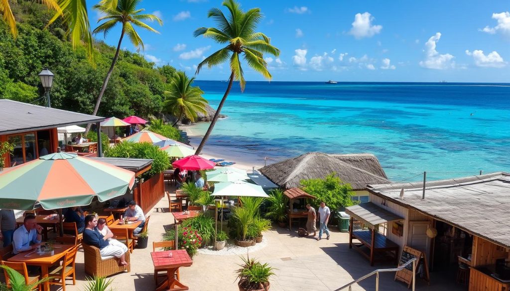Anse de Colombier dining options Anse de Colombier dining options