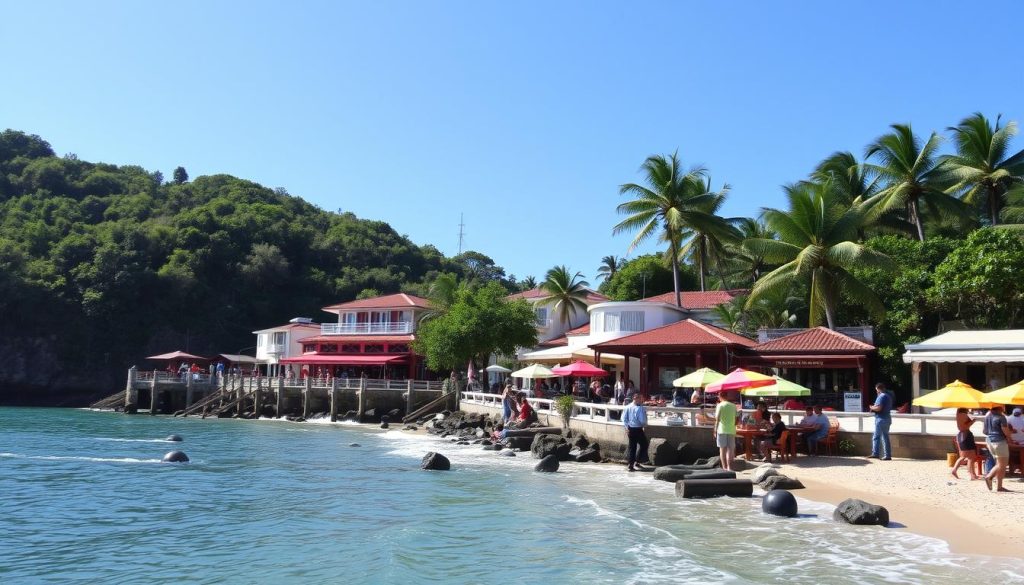 Anse de Colombier dining options Anse de Colombier dining options