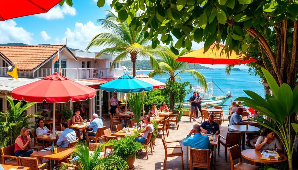 Anse de Colombier dining options Anse de Colombier dining options
