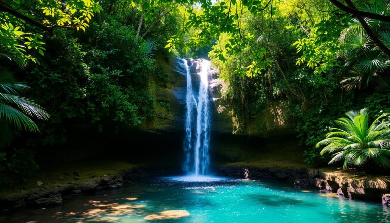 Are there any hidden waterfalls or beaches near Ocho Rios?