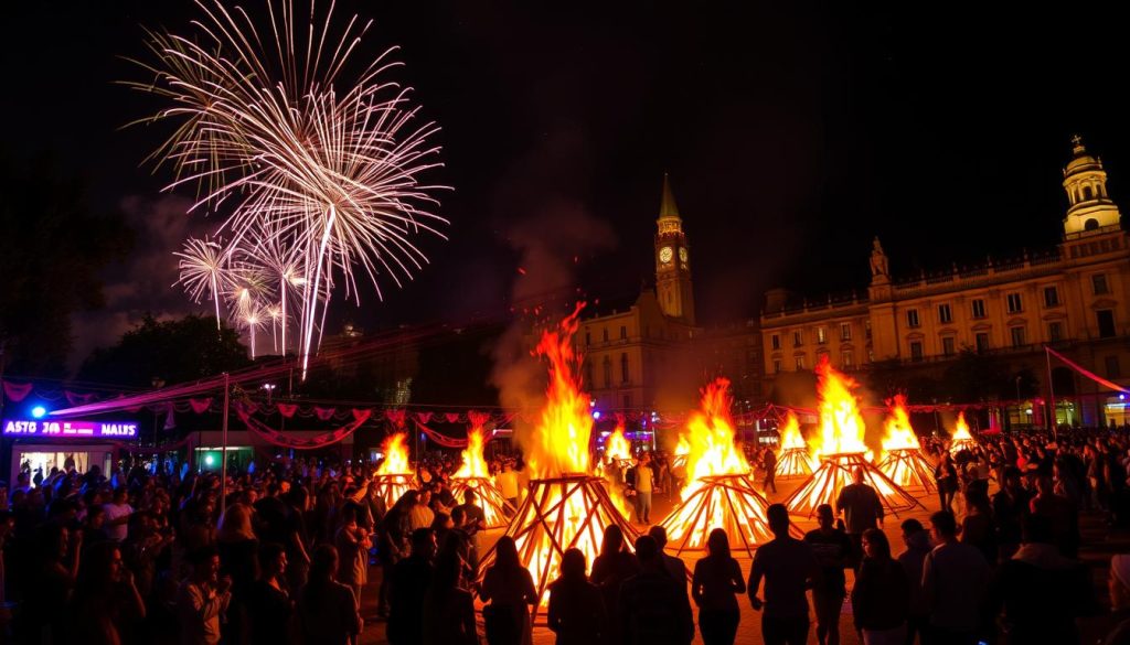 Barcelona Sant Joan Festival Celebration Barcelona Sant Joan Festival Celebration