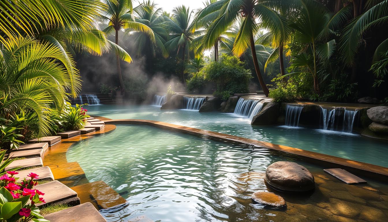 Can I find any relaxing activities in Kingston like mineral baths?