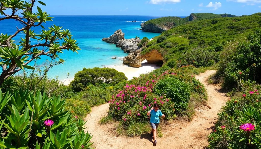 Caribbean beach hike Caribbean beach hike