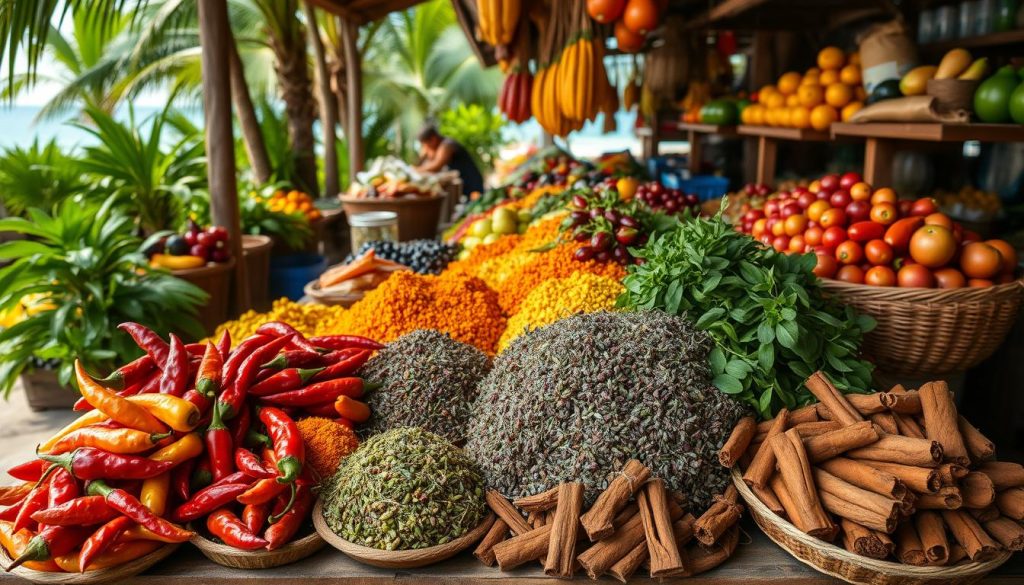 Caribbean spices and flavors Caribbean spices and flavors