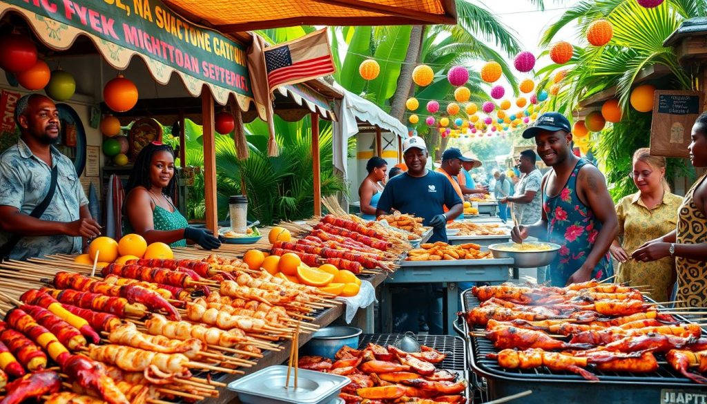 Caribbean street food Caribbean street food