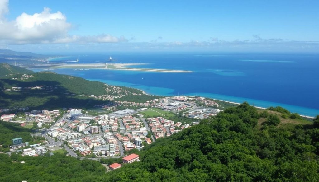 Castries airport location Castries airport location