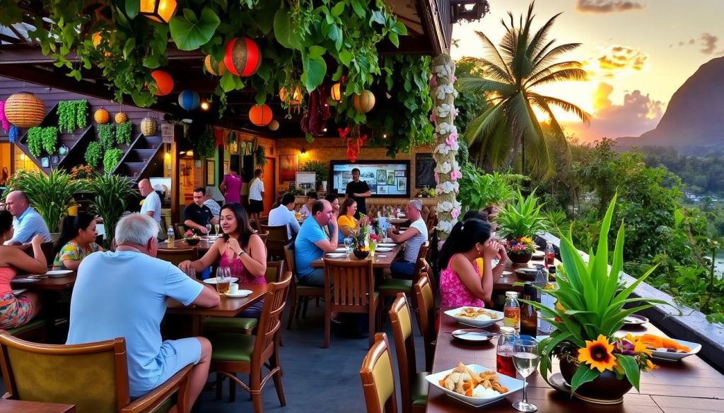 Castries dining scene Castries dining scene