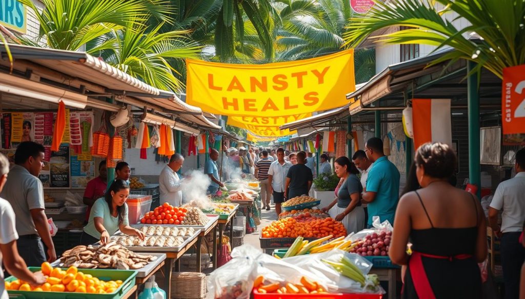 Castries street food market Castries street food market