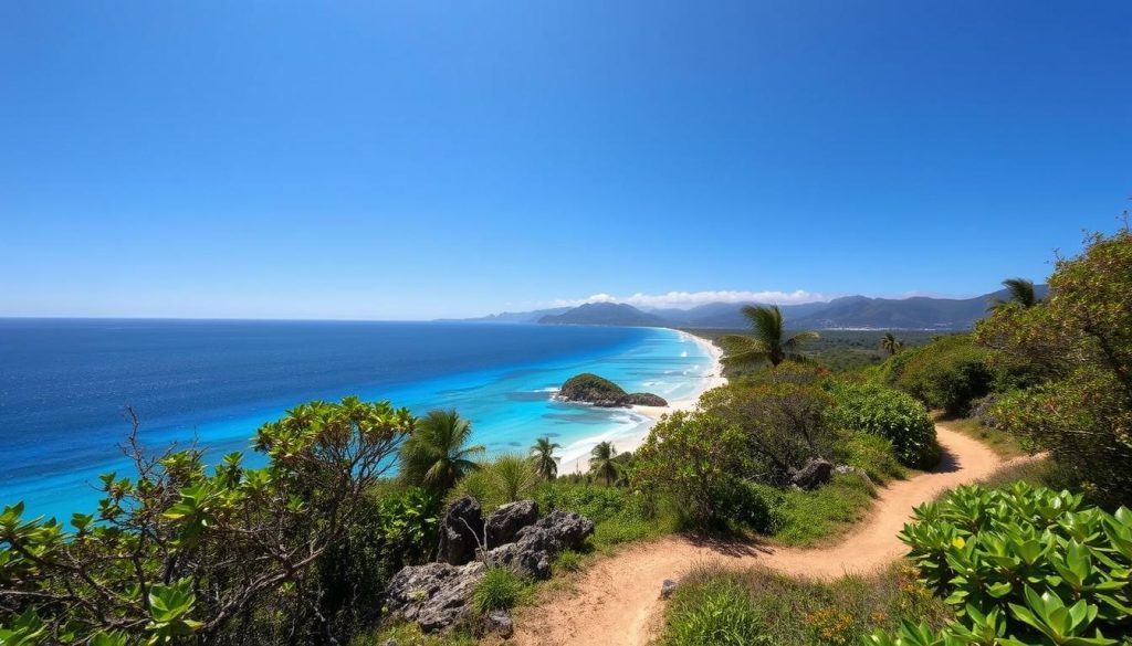 Colombier Beach trek Colombier Beach trek