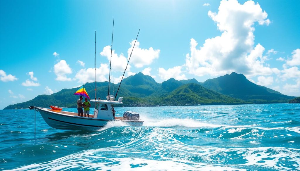 Deep sea fishing in Rodney Bay Deep sea fishing in Rodney Bay
