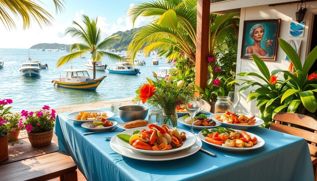 Dining in Castries Dining in Castries