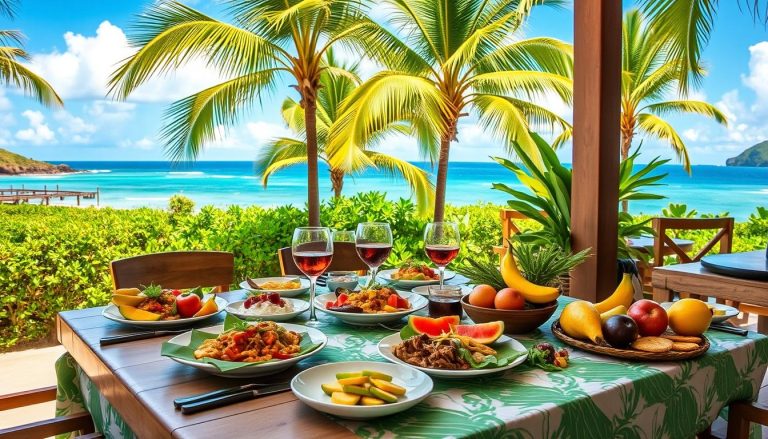Dining in Castries