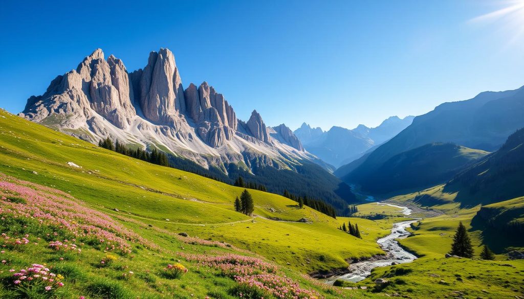 Dolomites Alpine Landscape in Early Summer Dolomites Alpine Landscape in Early Summer