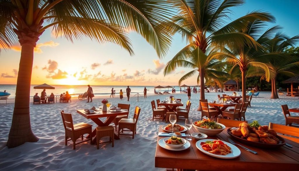 Grand Case beachfront dining Grand Case beachfront dining