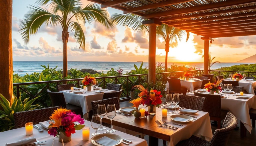 Grand Case dining scene Grand Case dining scene