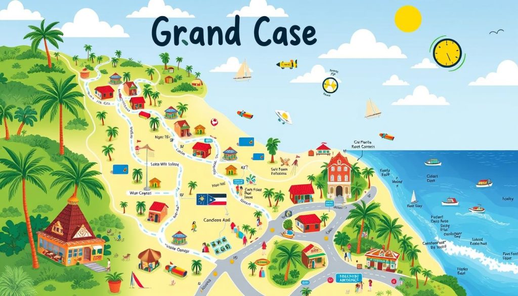 Grand Case walking map Grand Case walking map