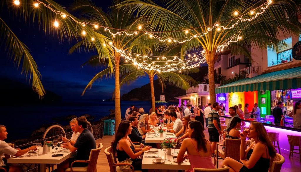 Gustavia nightlife scene Gustavia nightlife scene