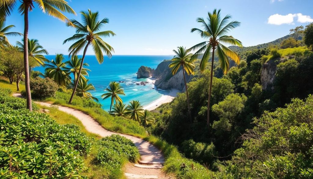 Hiking to Colombier Beach Hiking to Colombier Beach