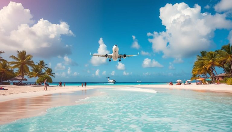 How close do planes fly to Maho Beach?