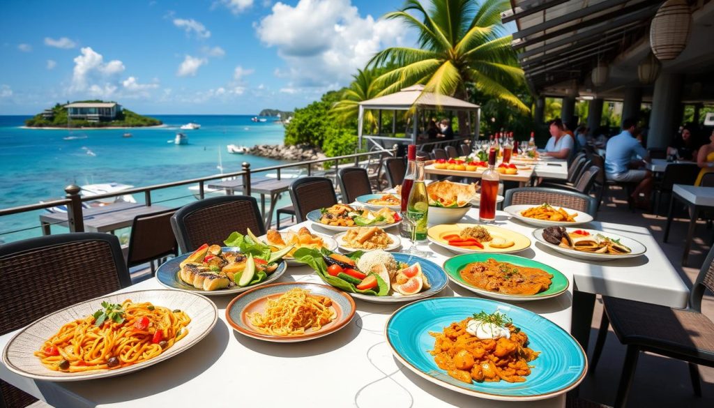 International cuisine options near Pigeon Island International cuisine options near Pigeon Island