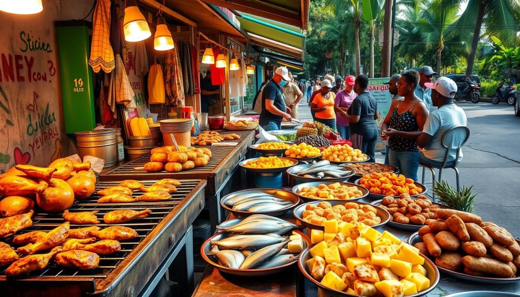 Jamaican street food Jamaican street food