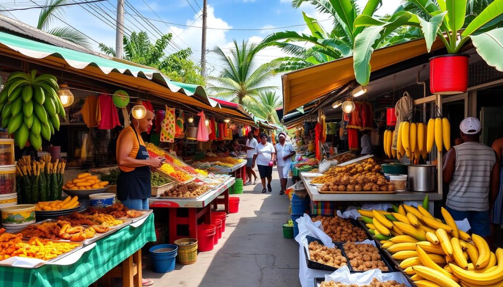 Jamaican street food Jamaican street food