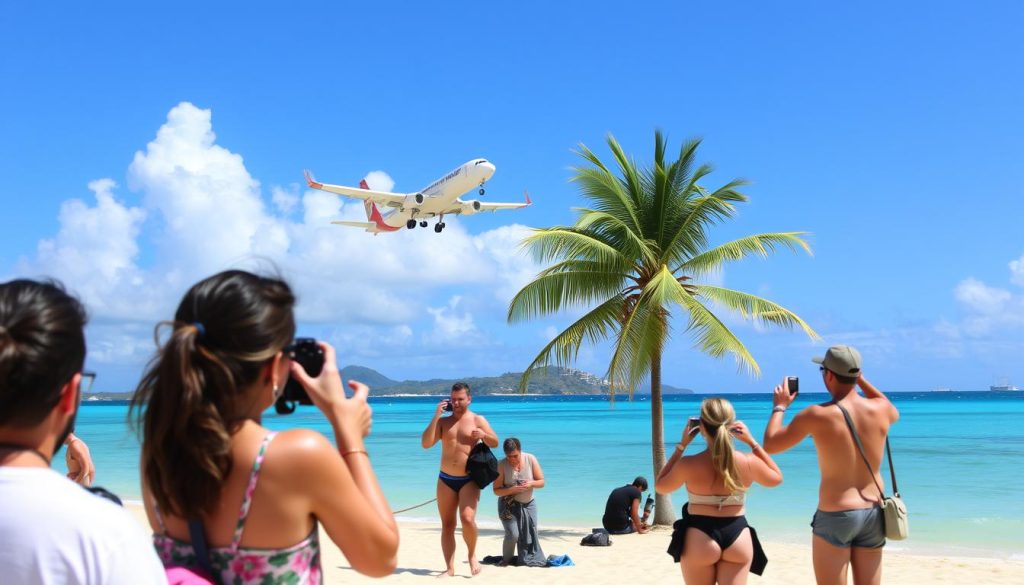 Maho Beach aircraft viewing Maho Beach aircraft viewing