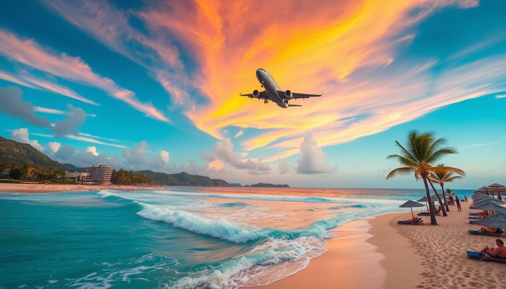Maho Beach airplane watching Maho Beach airplane watching
